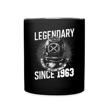 Légendaire depuis 1963 - Plongeur Anniversaire - Mug uni - noir - Devant