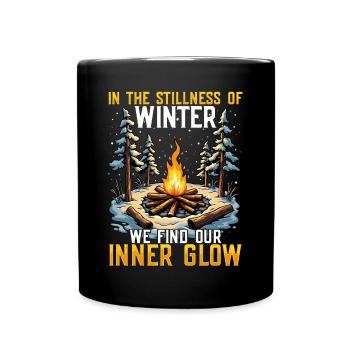 In Der Stille Des Winters Finden Wir Unser - Tasse einfarbig - Schwarz - Vorne