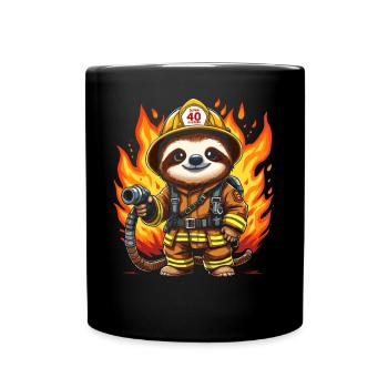 Paresseux de pompier - Mug uni - noir - Devant