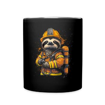 Paresseux de pompier - Mug uni - noir - Devant