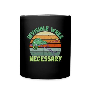 Chameleon Gifts - Tasse einfarbig - Schwarz - Vorne