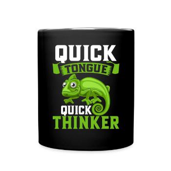 Chameleon Gifts - Tasse einfarbig - Schwarz - Vorne