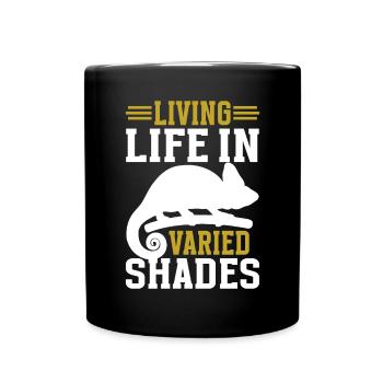 Chameleon Gifts - Tasse einfarbig - Schwarz - Vorne
