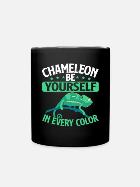 Chameleon Gifts - Tasse einfarbig - Schwarz