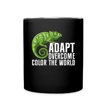 Chameleon Gifts - Tasse einfarbig - Schwarz - Vorne