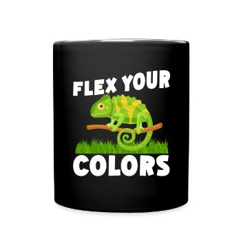 Chameleon Gifts - Tasse einfarbig - Schwarz - Vorne