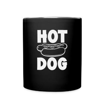 Amateur de hot-dogs Art élégant - Mug uni - noir - Devant