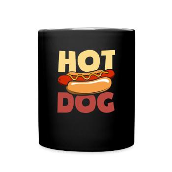 Delicious hot dogs for real connoisseurs - Full Colour Mug - black - Front