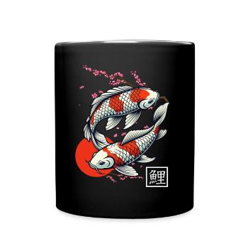 carpe koï japonaise poisson nishikigoi - Mug uni - noir - Devant