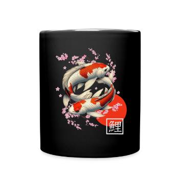 carpe koï japonaise poisson nishikigoi - Mug uni - noir - Devant