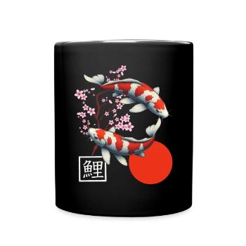 carpe koï japonaise poisson nishikigoi - Mug uni - noir - Devant