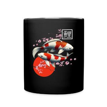 carpe koï japonaise poisson nishikigoi - Mug uni - noir - Devant