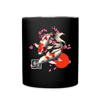 carpe koï japonaise poisson nishikigoi - Mug uni - noir - Devant