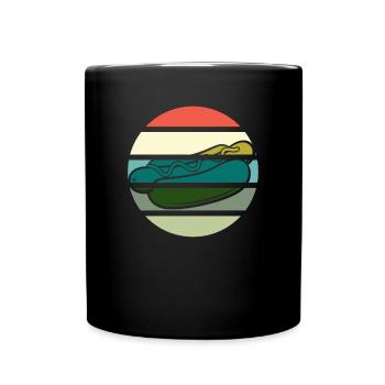 Design rétro amateur de hot-dogs - Mug uni - noir - Devant