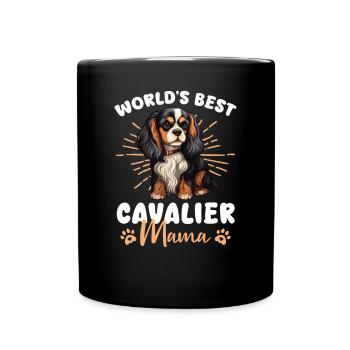 Cavalier King Charles Spaniel Dog Cavalier Mom - Full Colour Mug - black - Front