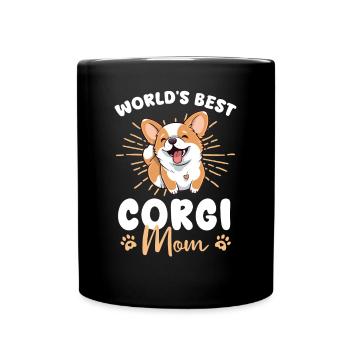 Welsh Corgi Pembroke Dog Corgi mom - Full Colour Mug - black - Front