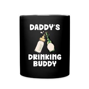 Le copain de boisson de papa drôle de bébé Design - Mug uni - noir - Devant