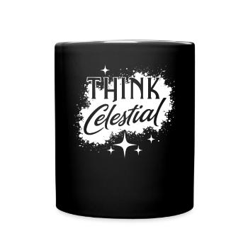 Kosmische Energie Lebensenergie Universelle Kraft - Tasse einfarbig - Schwarz - Vorne