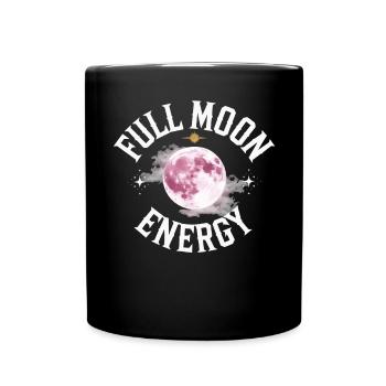 Kosmische Energie Lebensenergie Universelle Kraft - Tasse einfarbig - Schwarz - Vorne