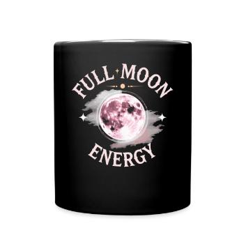 Kosmische Energie Lebensenergie Universelle Kraft - Tasse einfarbig - Schwarz - Vorne