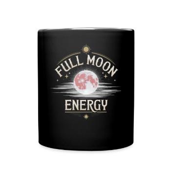 Kosmische Energie Lebensenergie Universelle Kraft - Tasse einfarbig - Schwarz - Vorne