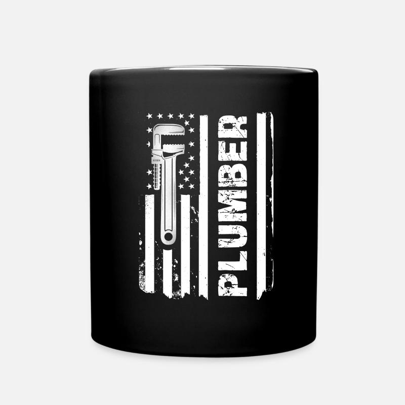Installateur Flagge Werkzeug Stilvoll - Tasse einfarbig - Schwarz