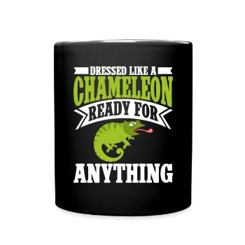 Chameleon Gifts - Tasse einfarbig - Schwarz - Vorne
