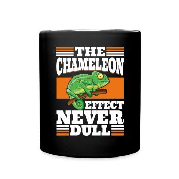 Chameleon Gifts - Tasse einfarbig - Schwarz - Vorne