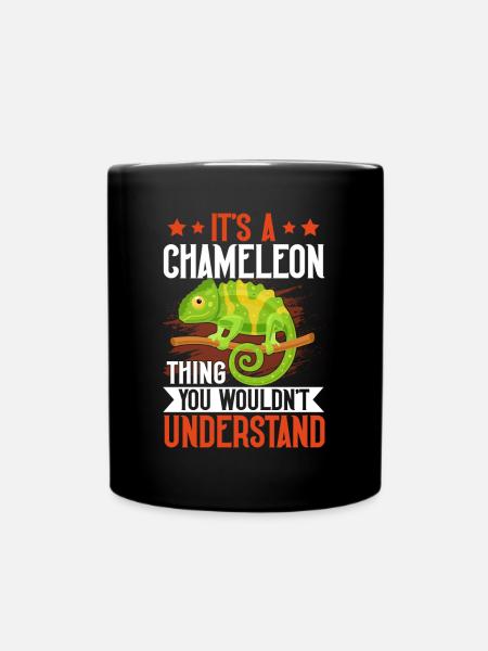 Chameleon Gifts - Tasse einfarbig - Schwarz