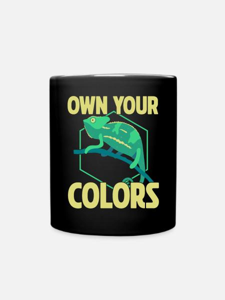 Chameleon Gifts - Tasse einfarbig - Schwarz