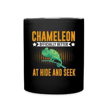 Cadeaux Caméléon - Mug uni - noir - Devant