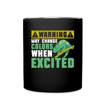 Chameleon Gifts - Tasse einfarbig - Schwarz - Vorne