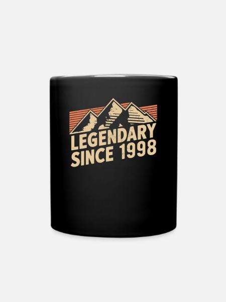 Legendär Seit 1998 Geburtstag - Tasse einfarbig - Schwarz