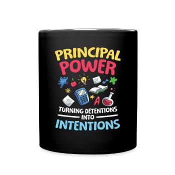Principal Power Turning Detentions into Intention - Tasse einfarbig - Schwarz - Vorne