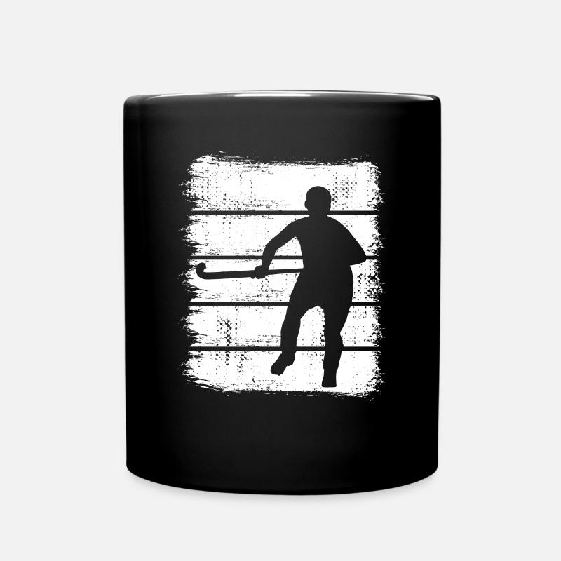 Feldhockeyspieler - Tasse einfarbig - Schwarz