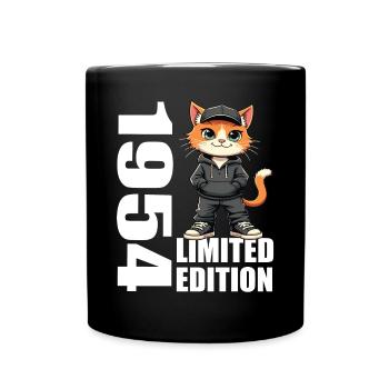 Limited Edition 1954 Geburtstag 1954 Geboren - Tasse einfarbig - Schwarz - Vorne