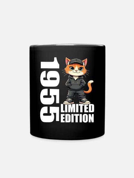 Edition Limitée 1955 Anniversaire Né 1955 - Mug uni - noir
