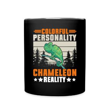 Cadeaux Caméléon - Mug uni - noir - Devant