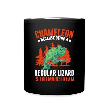 Chameleon Gifts - Tasse einfarbig - Schwarz - Vorne