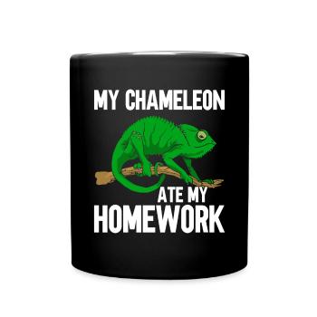 Chameleon Gifts - Tasse einfarbig - Schwarz - Vorne