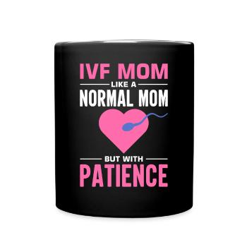 Vitro Fertilization IVF - Full Colour Mug - black - Front