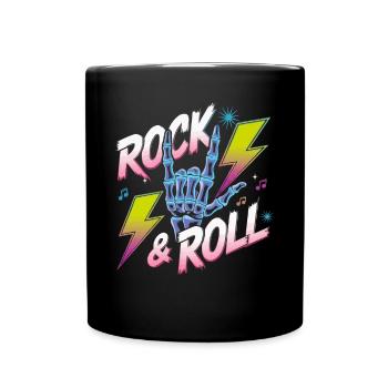 Squelette Guitariste Joueur Bones Guitariste Musicien - Mug uni - noir - Devant