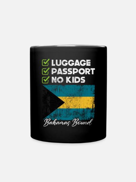 Bahamas - Tasse einfarbig - Schwarz