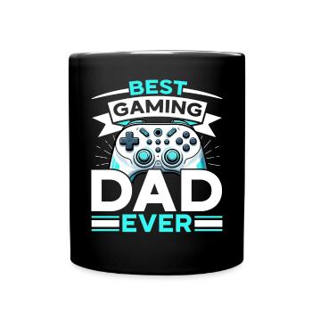 Gamer Papa Vater Gaming Liebhaber Videospieler PC - Tasse einfarbig - Schwarz - Vorne