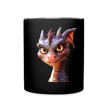Dragon Mythical Creature Dragon Lover Fire Dragon - Full Colour Mug - black - Front