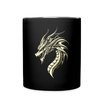 Dragon Mythical Creature Dragon Lover Fire Dragon - Full Colour Mug - black - Front