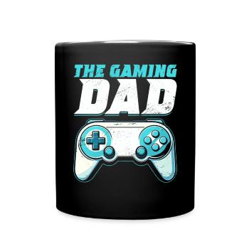 Gamer Papa Vater Gaming Liebhaber Videospieler PC - Tasse einfarbig - Schwarz - Vorne