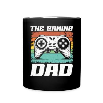 Gamer Papa Vater Gaming Liebhaber Videospieler PC - Tasse einfarbig - Schwarz - Vorne