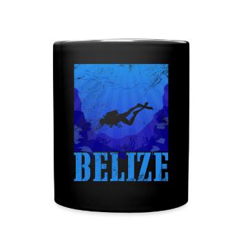 Belize - Tasse einfarbig - Schwarz - Vorne