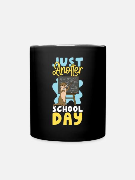 Otter Pre-School First Grade Back - Tasse einfarbig - Schwarz